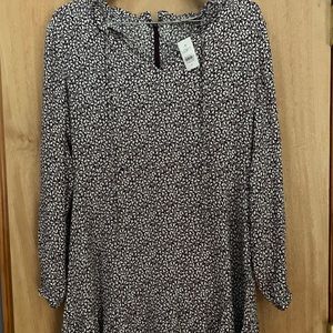 Loft purple and white dress